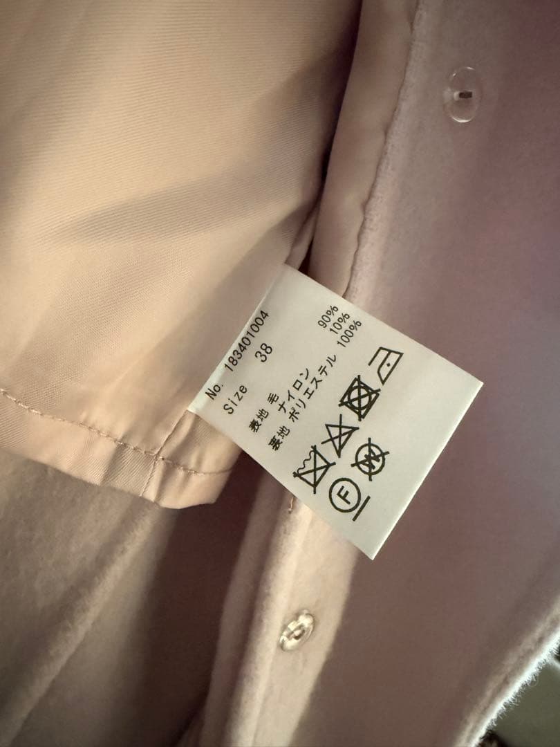 COEL ストール付きリバーコート　　ピンク38