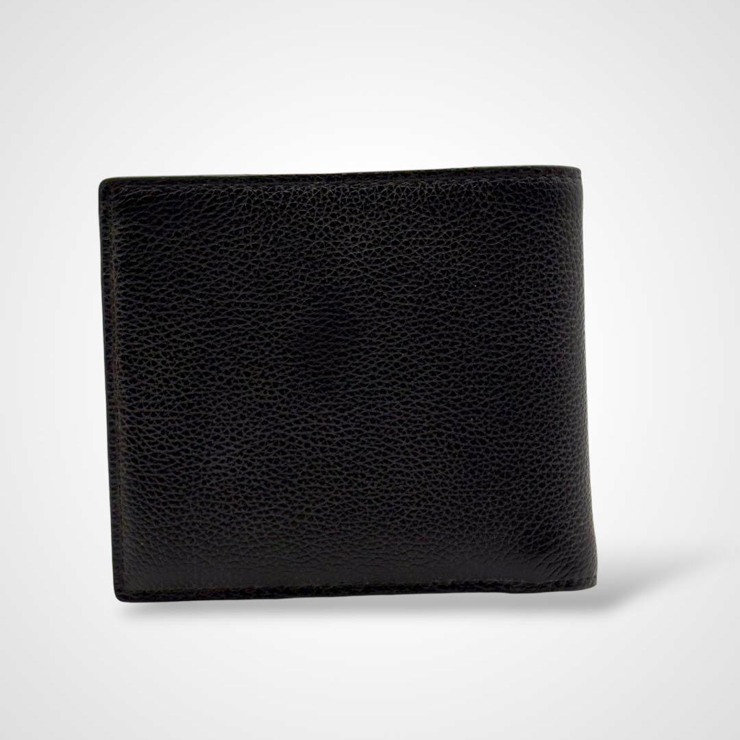 新品未使用✨COACH コーチ 二つ折り財布 レザー 本革 黒 定価49500円