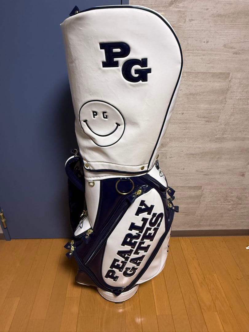 【期間限定値下げ】PEARLY GATES キャディバッグ ホワイト/ネイビー