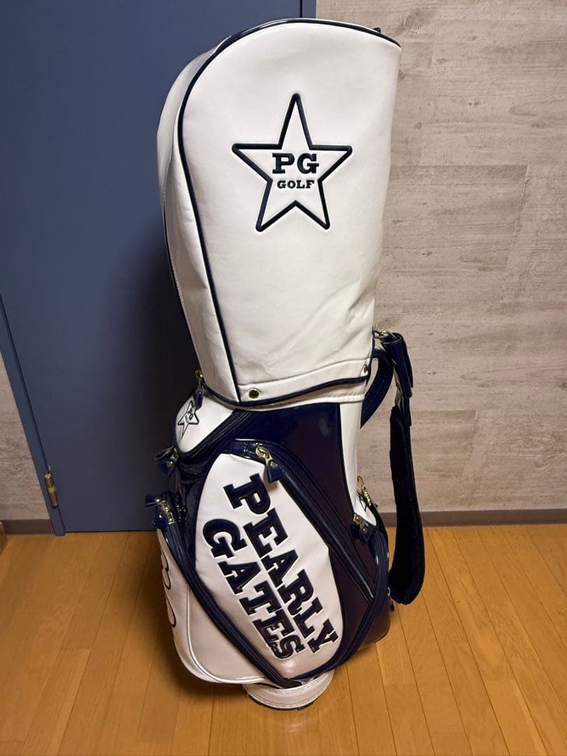 【期間限定値下げ】PEARLY GATES キャディバッグ ホワイト/ネイビー