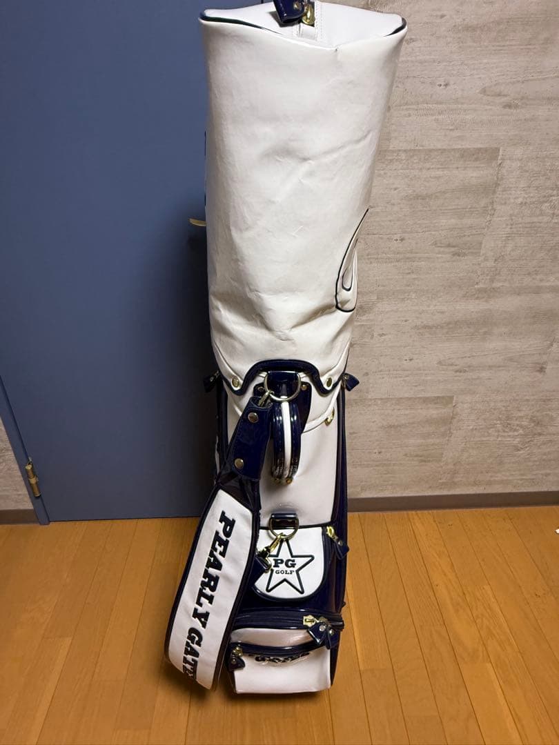 【期間限定値下げ】PEARLY GATES キャディバッグ ホワイト/ネイビー