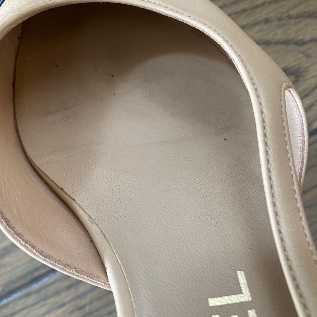 CHANEL スリングバック　フラットシューズ　35.5