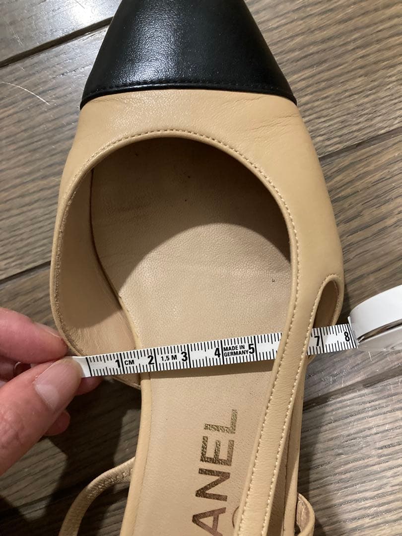 CHANEL スリングバック　フラットシューズ　35.5
