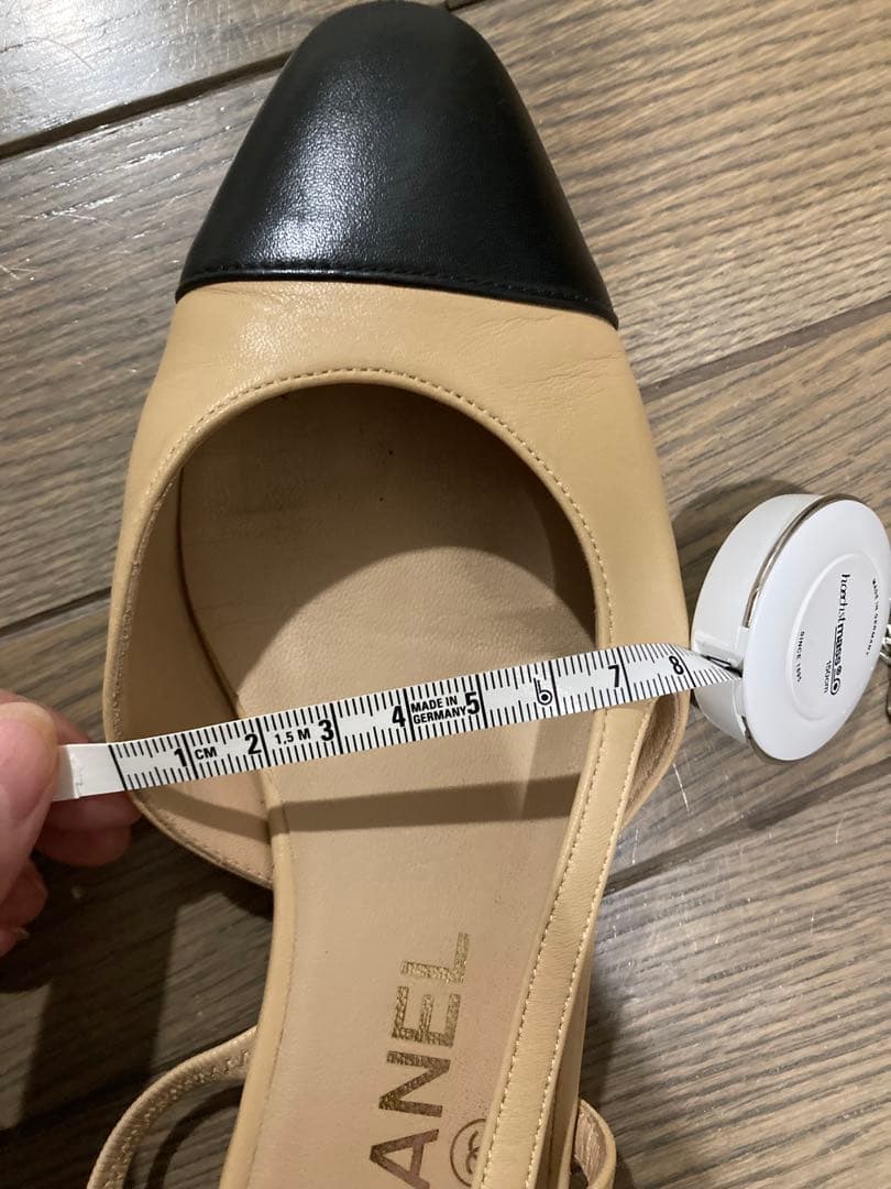CHANEL スリングバック　フラットシューズ　35.5
