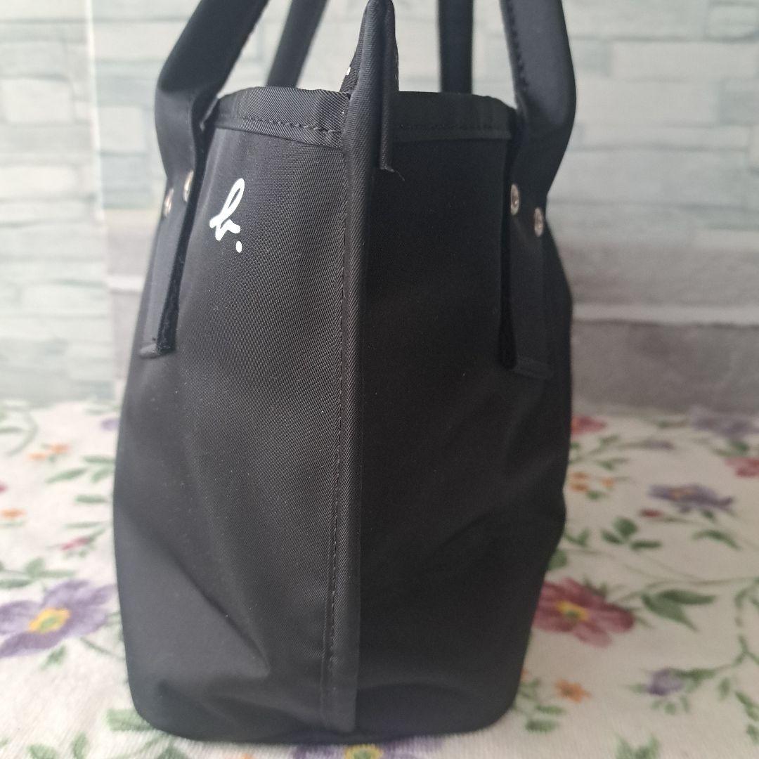 [新品未使用品]アニエスベー ボヤージュ 3室 トートバッグ 黒日本製 ナイロン