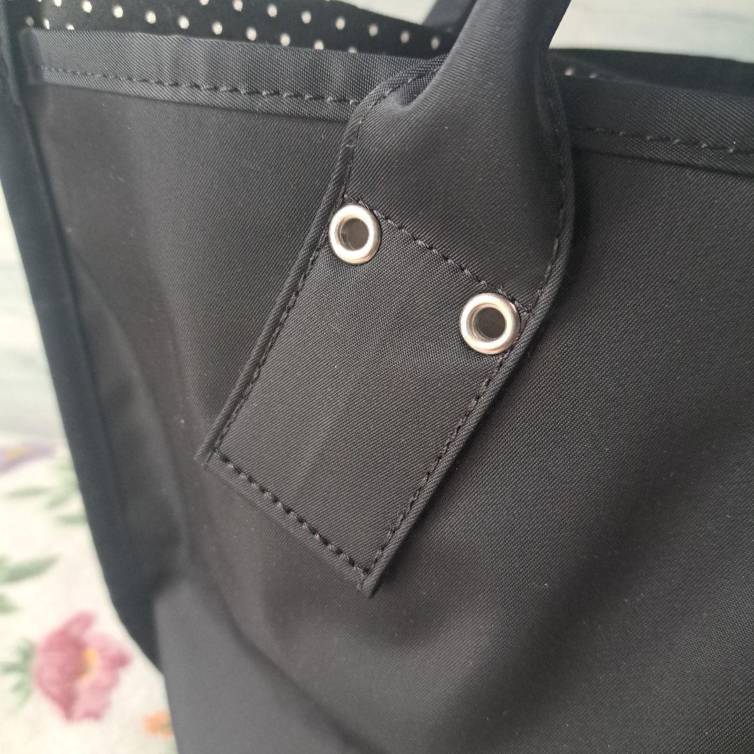 [新品未使用品]アニエスベー ボヤージュ 3室 トートバッグ 黒日本製 ナイロン