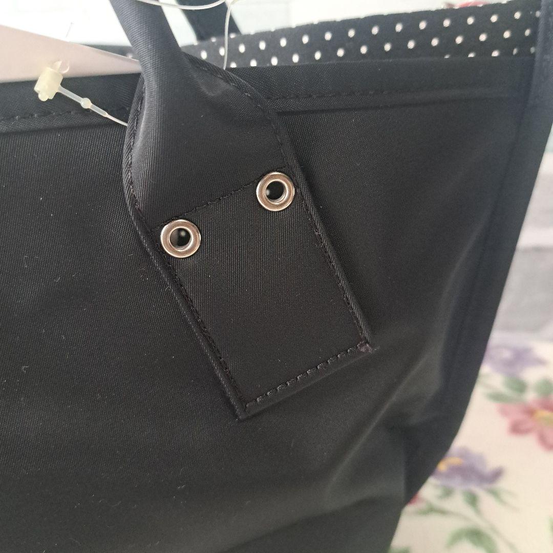 [新品未使用品]アニエスベー ボヤージュ 3室 トートバッグ 黒日本製 ナイロン