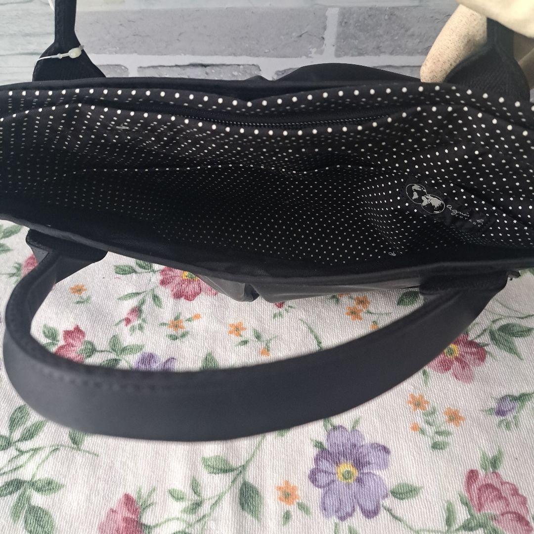 [新品未使用品]アニエスベー ボヤージュ 3室 トートバッグ 黒日本製 ナイロン