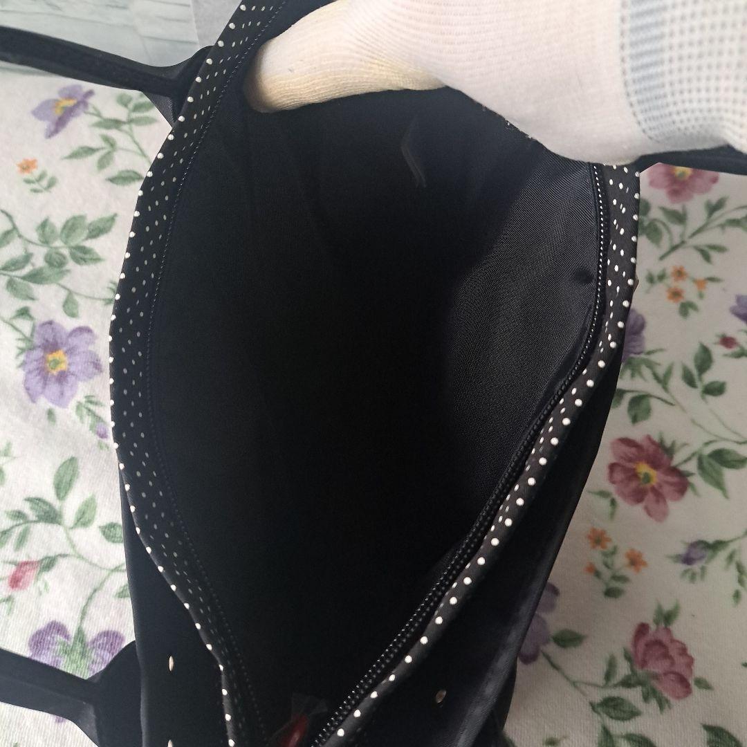 [新品未使用品]アニエスベー ボヤージュ 3室 トートバッグ 黒日本製 ナイロン