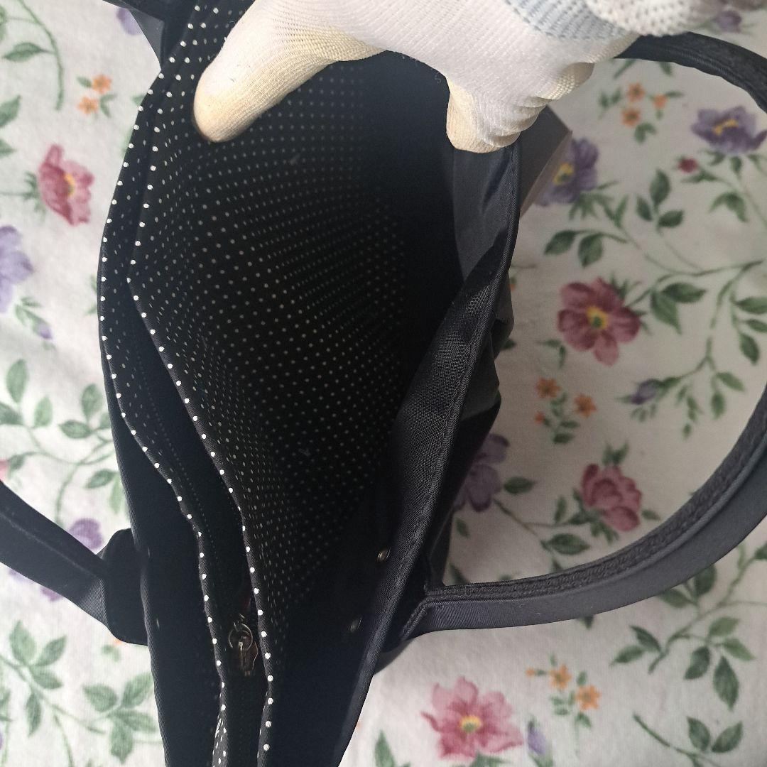 [新品未使用品]アニエスベー ボヤージュ 3室 トートバッグ 黒日本製 ナイロン