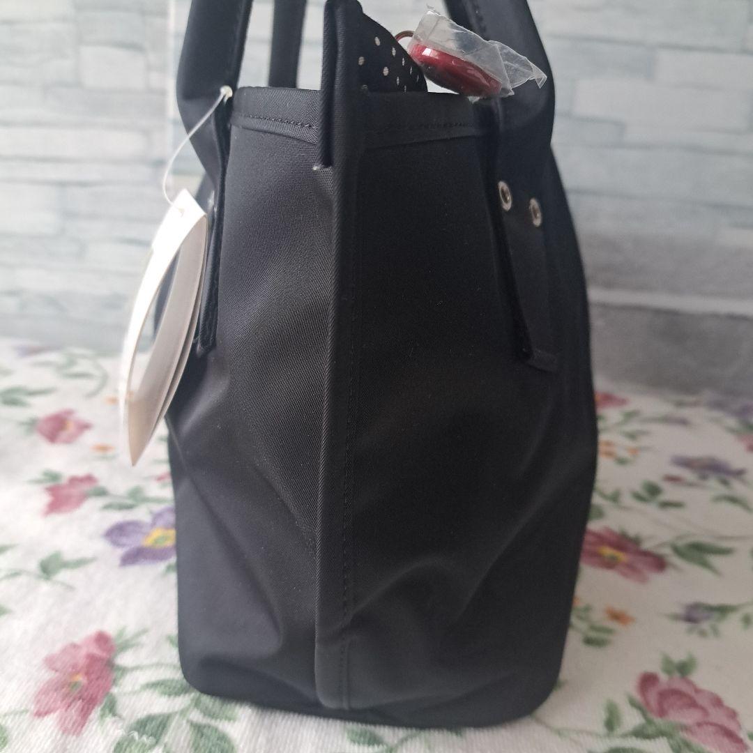 [新品未使用品]アニエスベー ボヤージュ 3室 トートバッグ 黒日本製 ナイロン