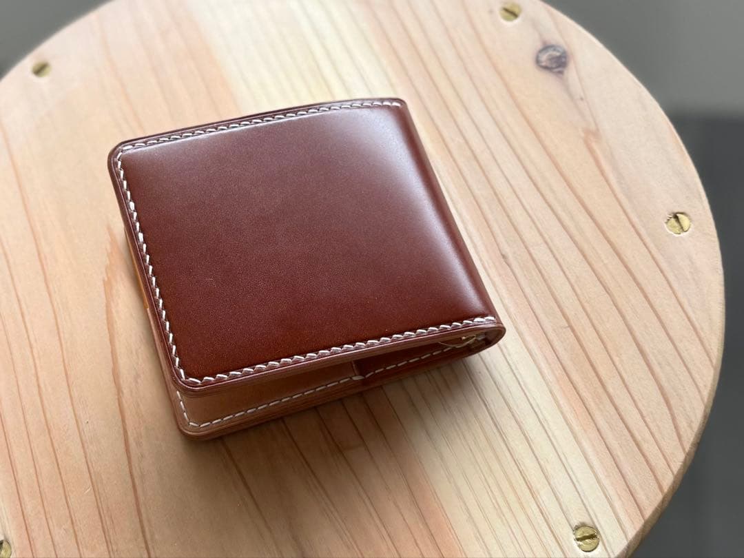 新喜皮革オイルコードバン　マネークリップ