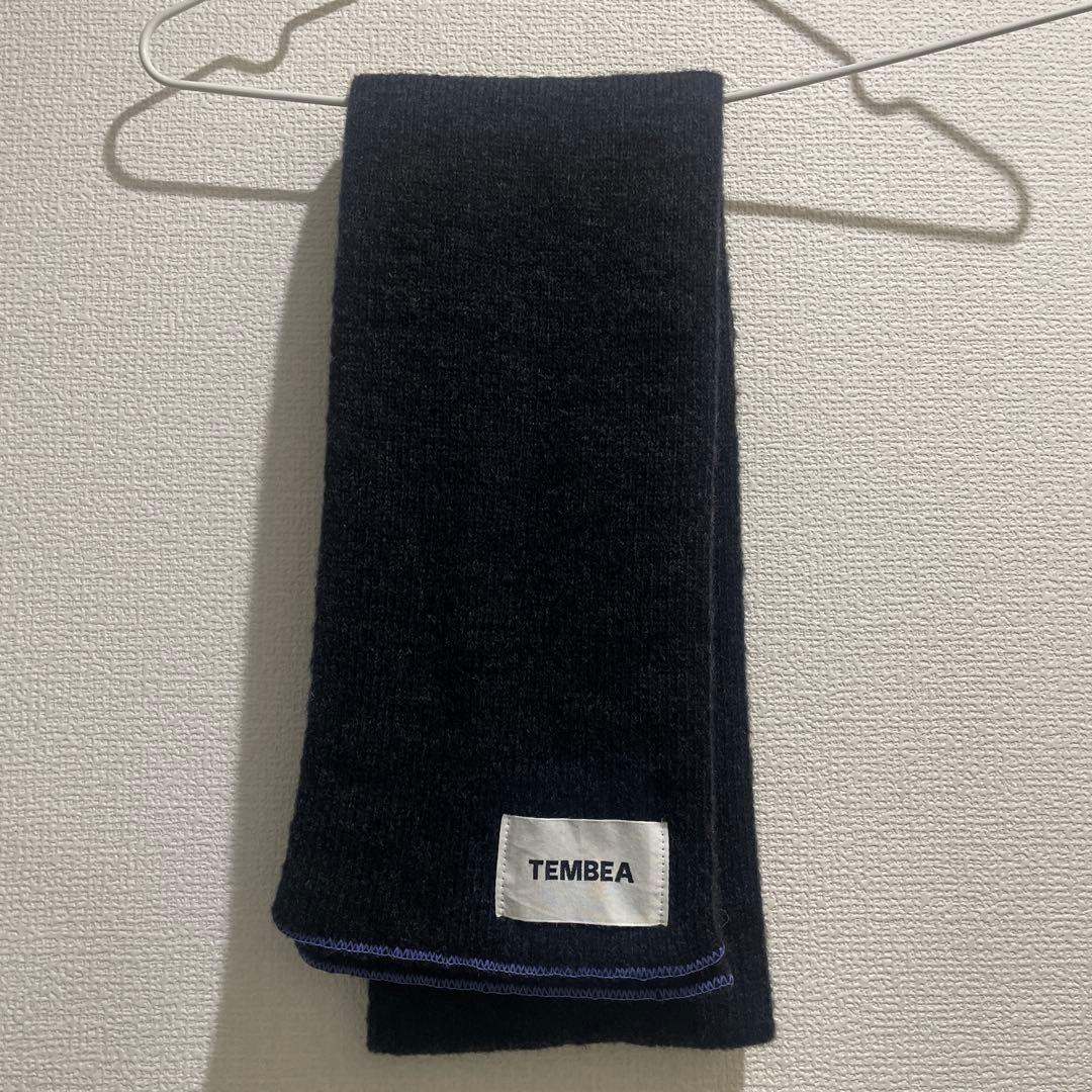 【未着用】TEMBEA　マフラー　CHARCOAL/LAVENDER