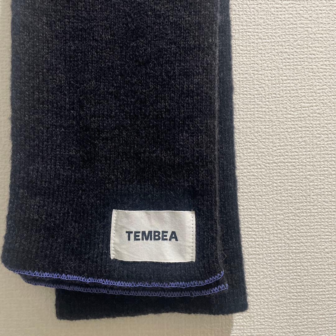 【未着用】TEMBEA　マフラー　CHARCOAL/LAVENDER
