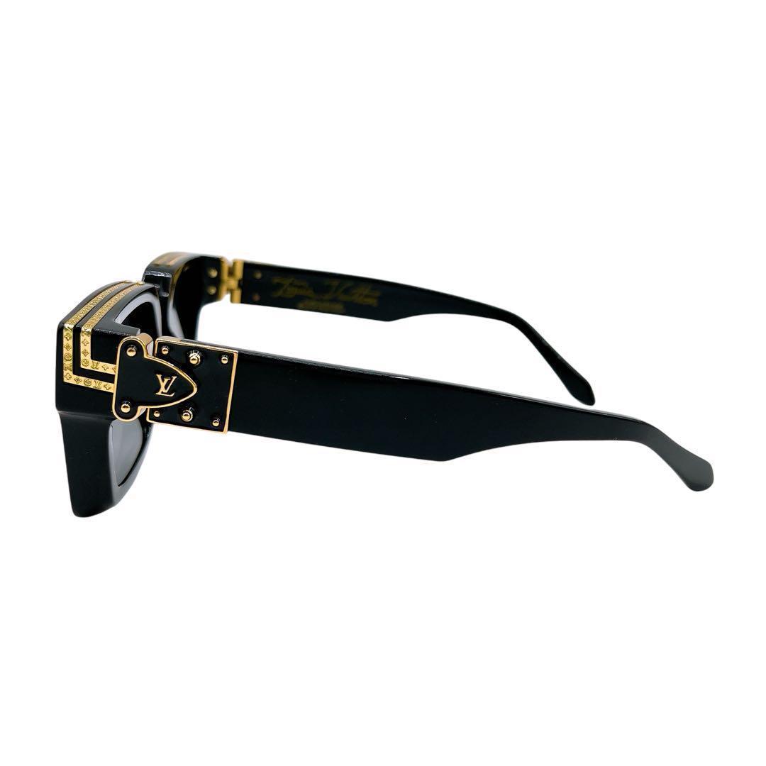 良品 ルイヴィトン Z1165W サングラス 1.1 ミリオネア ブラック 金