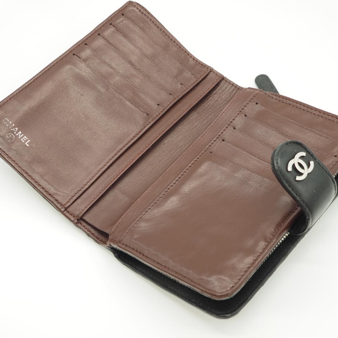 【たまこ】CHANEL シャネル マトラッセ 二つ折り財布 ミドル