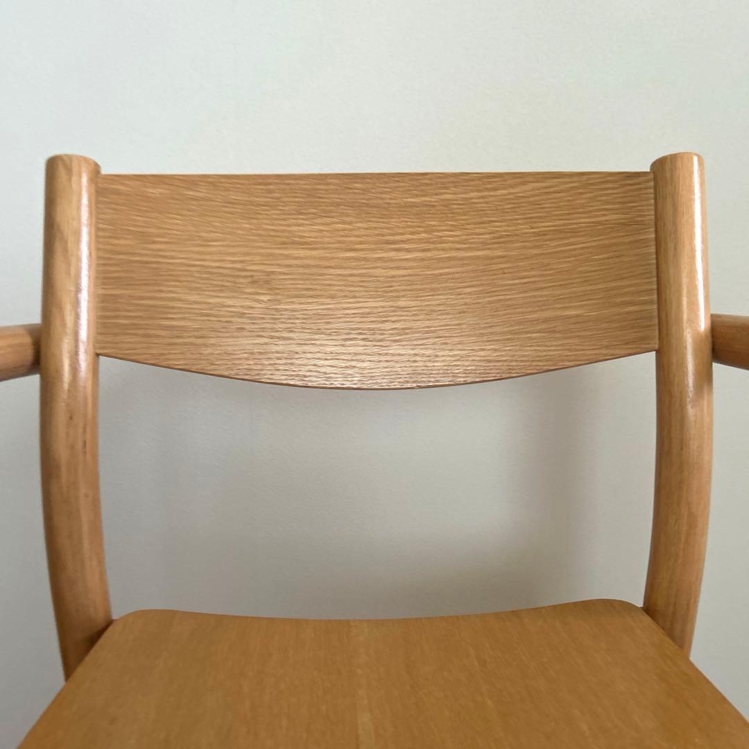 無印良品 オーク材ダイニングアームチェア 椅子