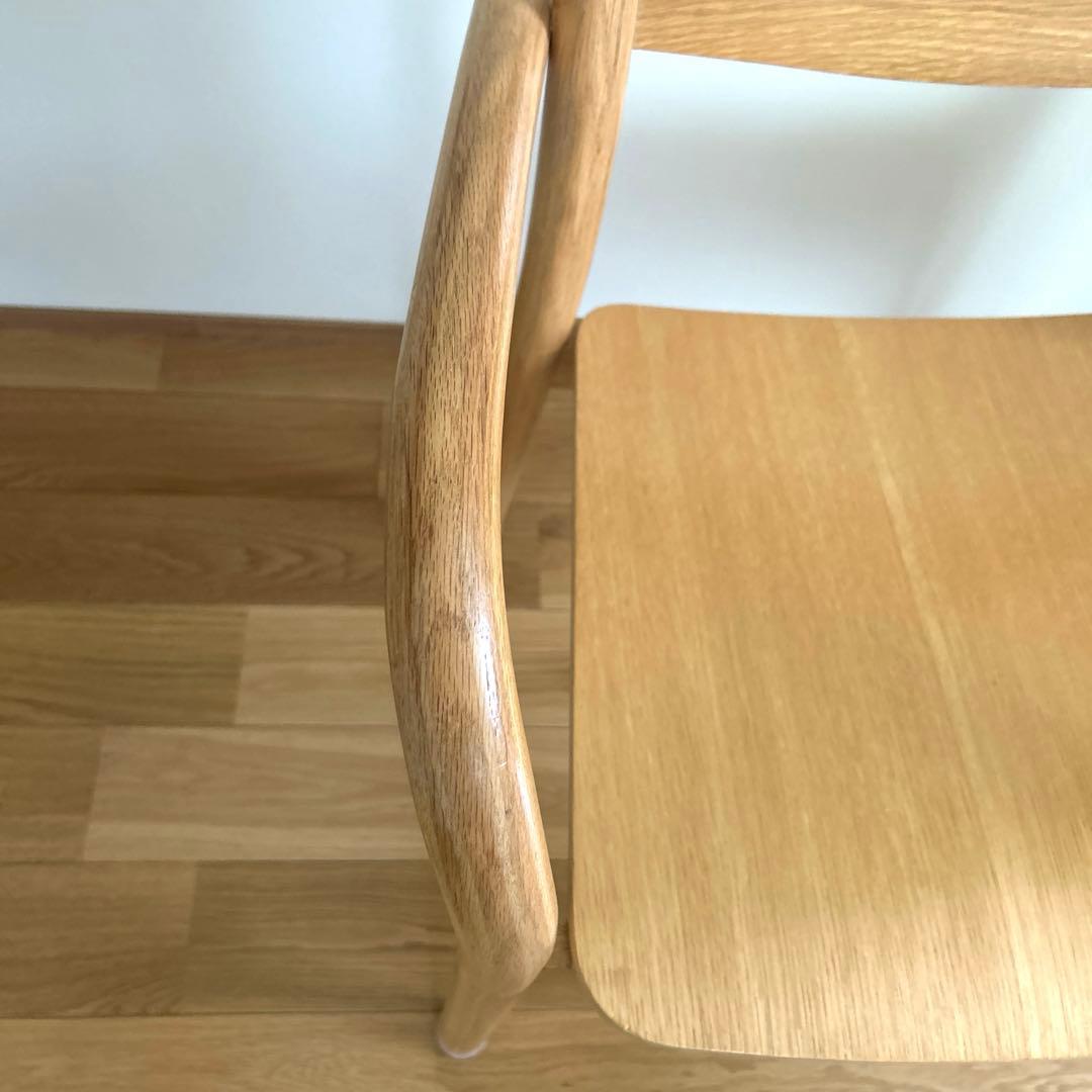 無印良品 オーク材ダイニングアームチェア 椅子