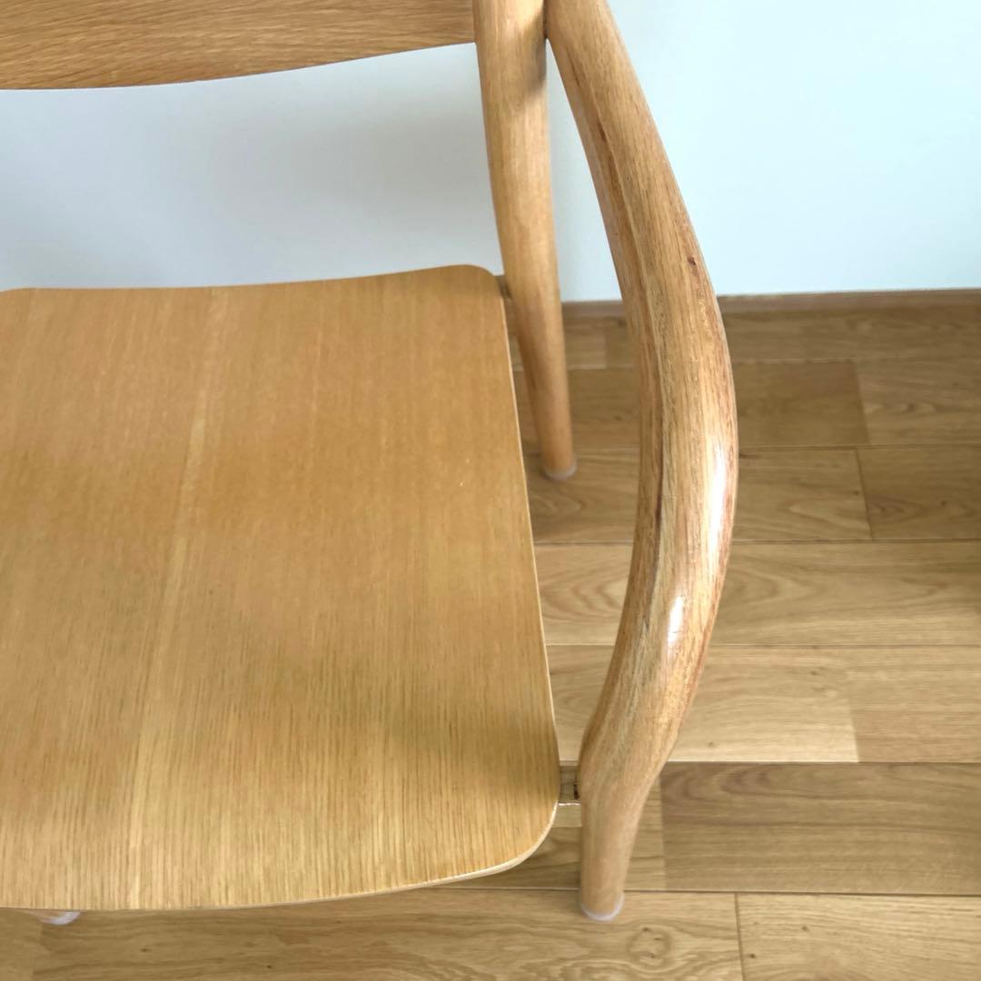 無印良品 オーク材ダイニングアームチェア 椅子