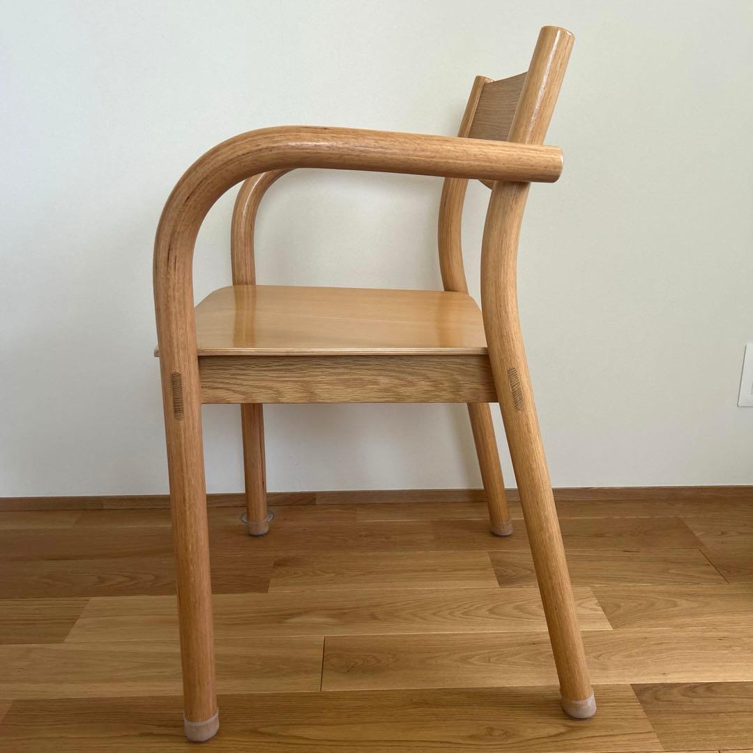 無印良品 オーク材ダイニングアームチェア 椅子