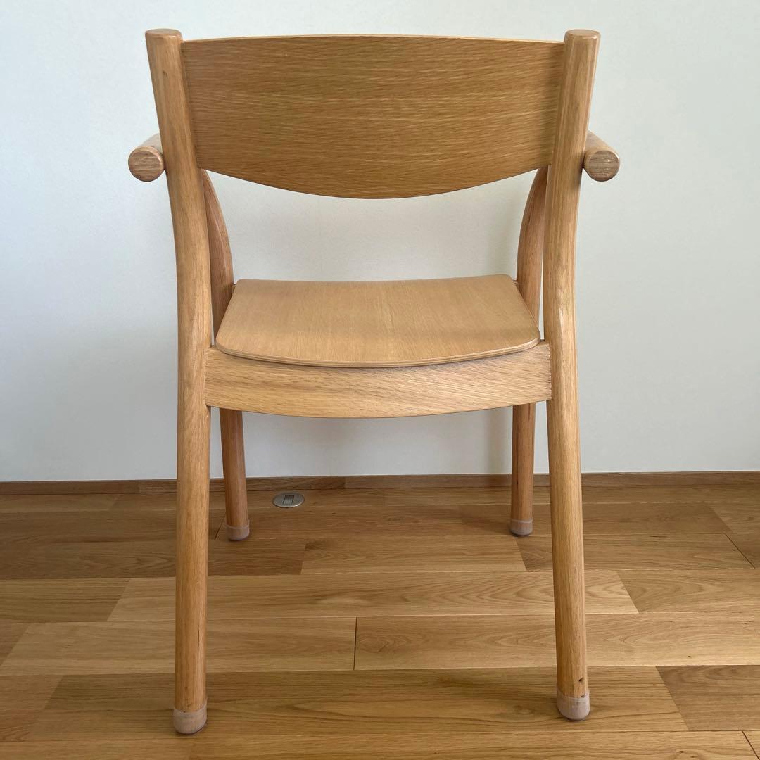 無印良品 オーク材ダイニングアームチェア 椅子