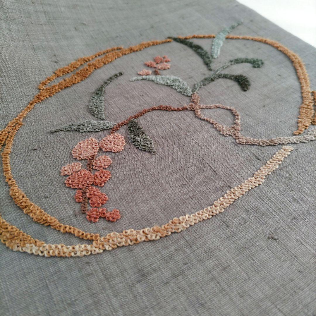ラナン 【美品】名古屋帯 相良刺繍