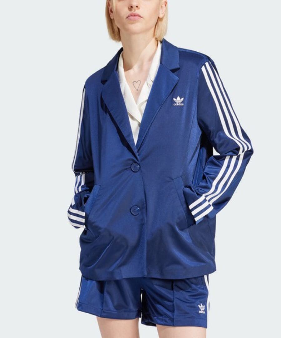 adidas アディダス　スリーストライプブレザー ジャケット ネイビー