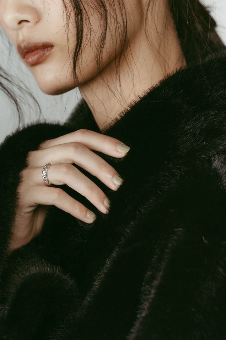 新品 Knuth Marf ポイントカラーファーコート