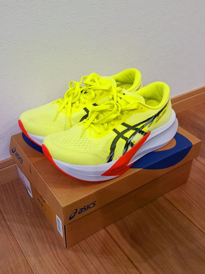 ASICS マジックスピード4 26cm セーフティイエロー 箱あり 美品