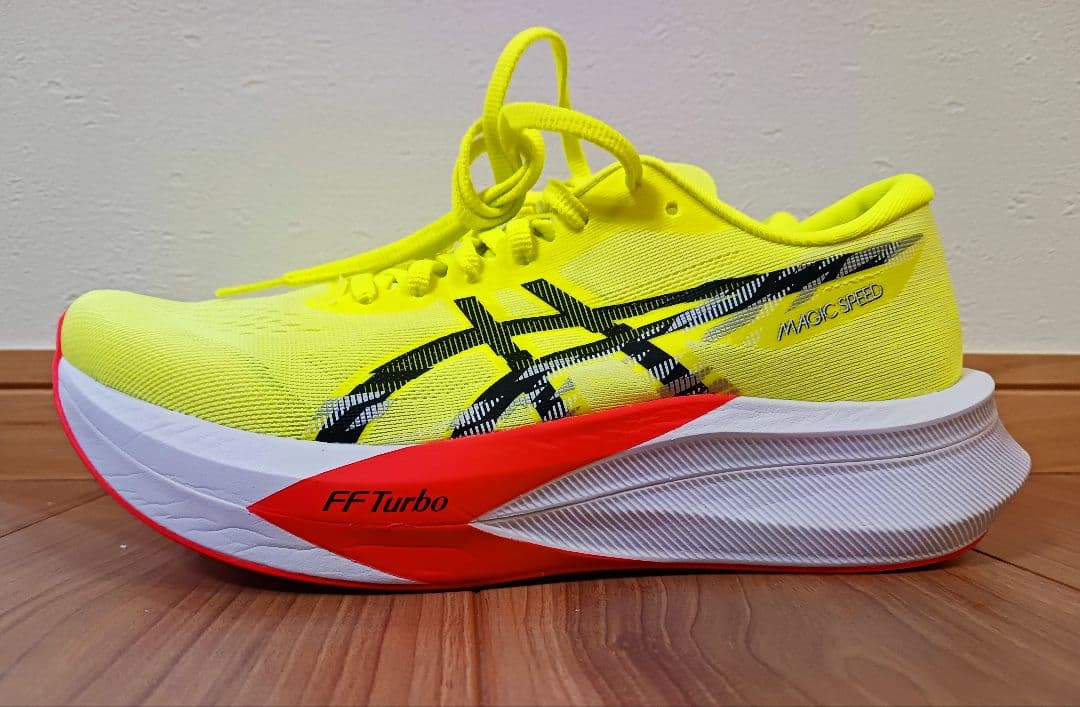 ASICS マジックスピード4 26cm セーフティイエロー 箱あり 美品