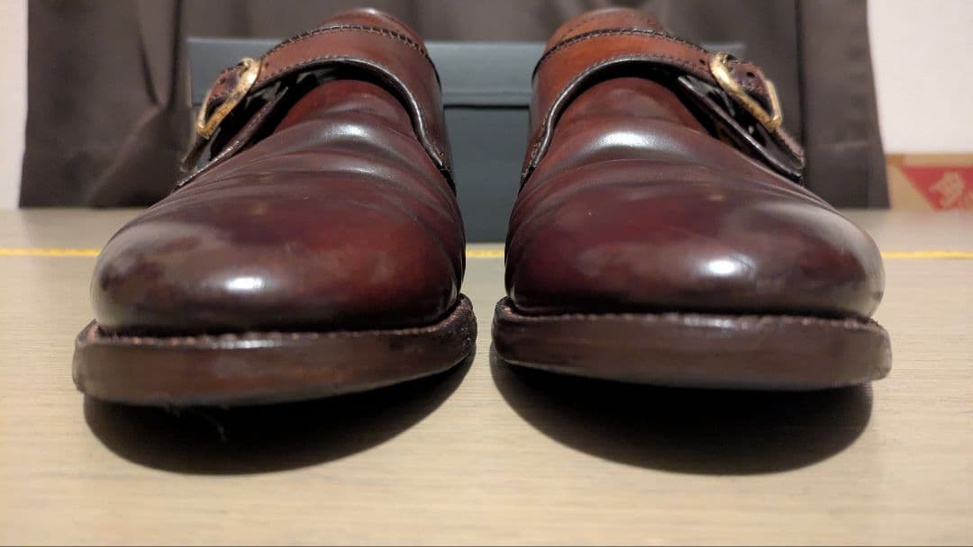 【早い者勝ち】オールデン 954 コードバン バーガンディ モンクストラップ