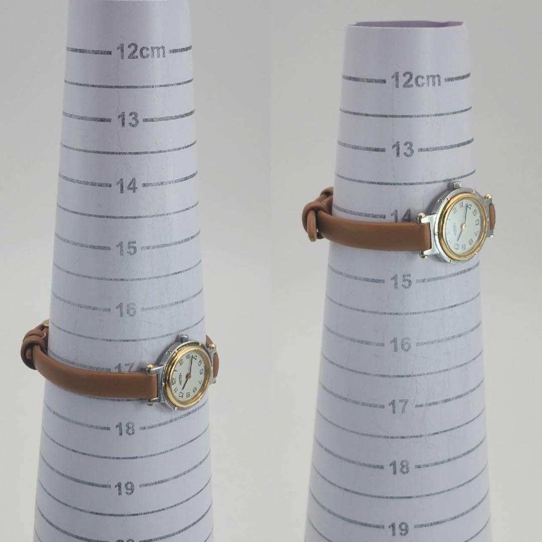 新品ベルト✨　エルメス　クリッパー　レディース　腕時計　クォーツ　ホワイト文字盤