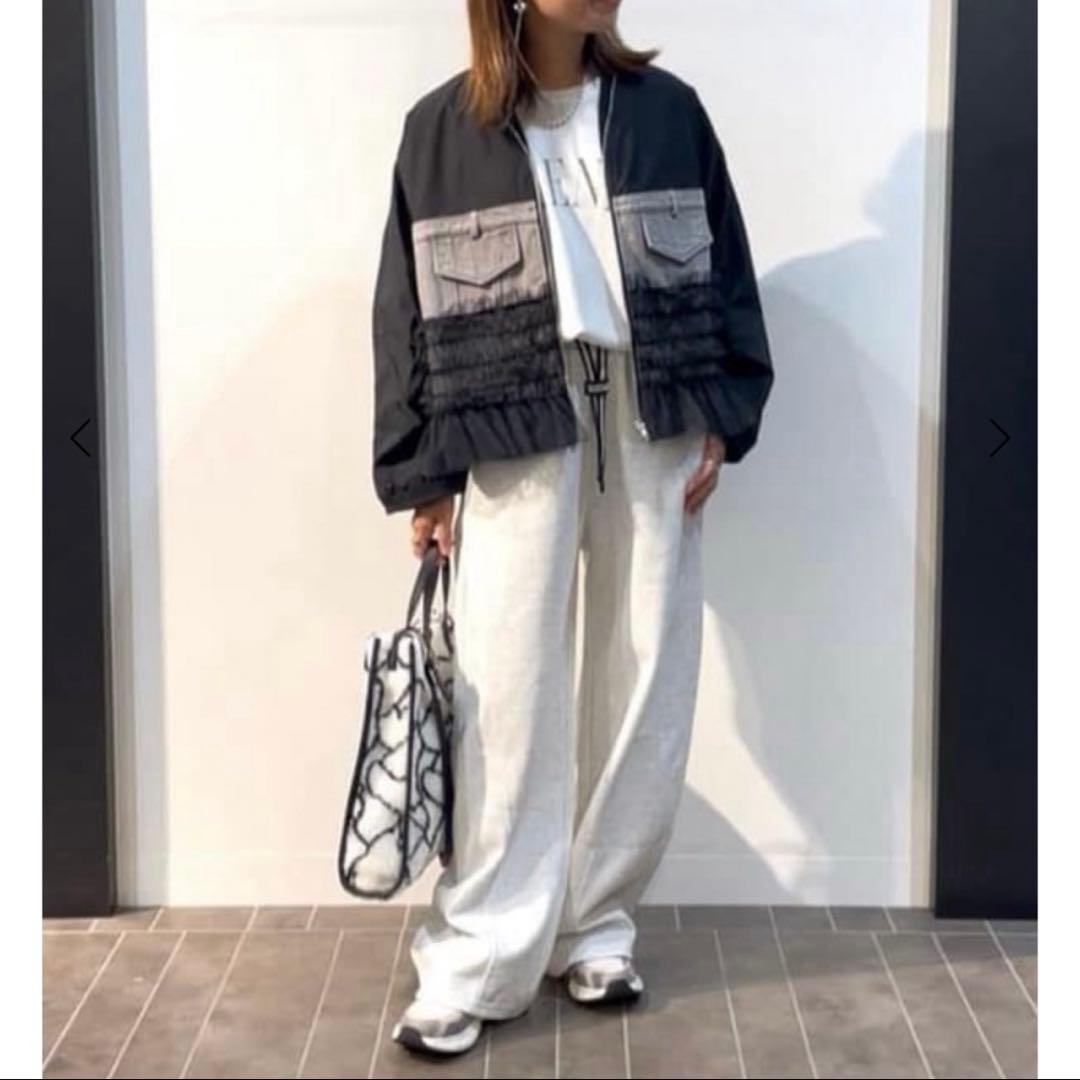 新品　ヤマダヤ　RADIATE デニム×チュールドッキングブルゾン