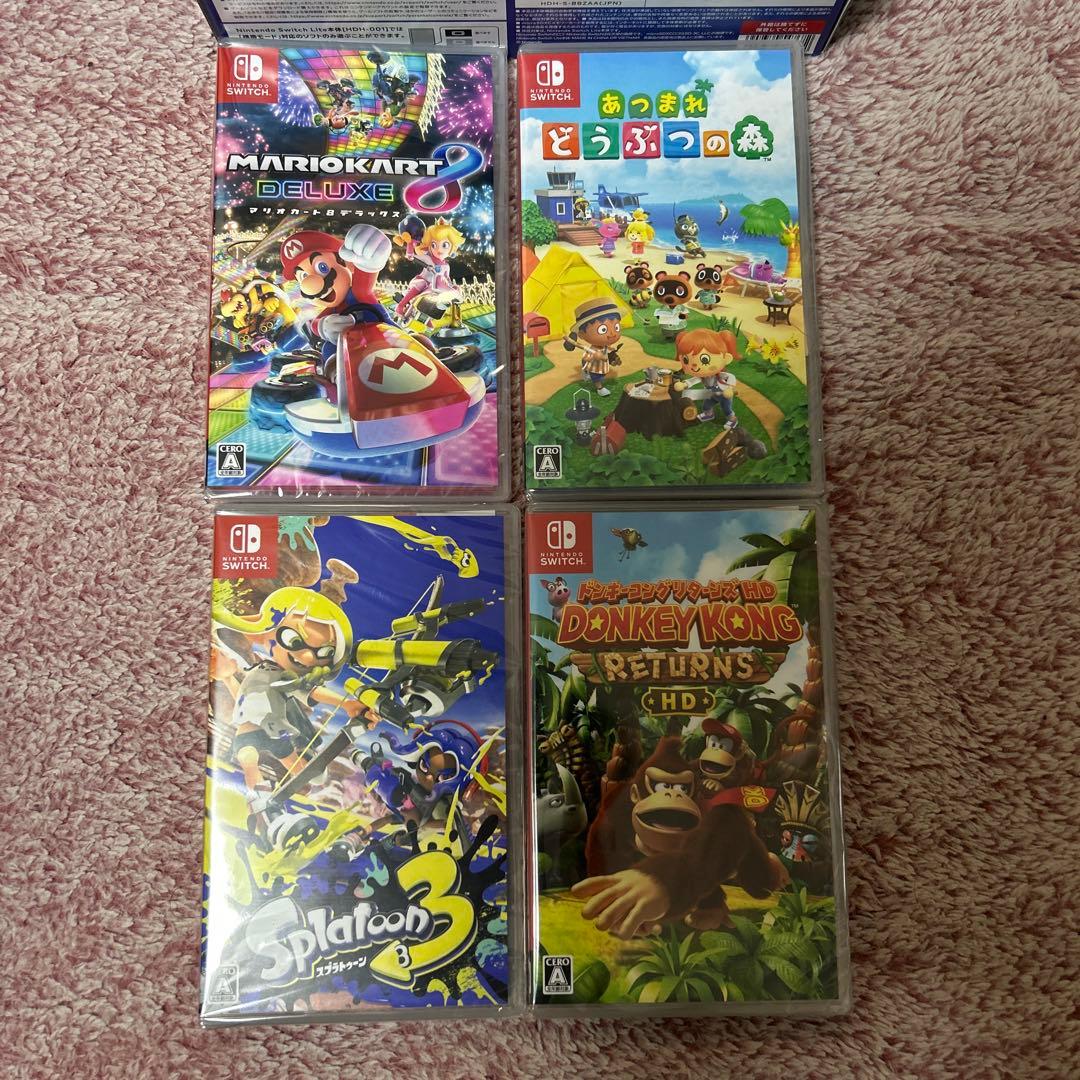 はるか　Nintendo Switch Lite ブルー　4本ソフト付き