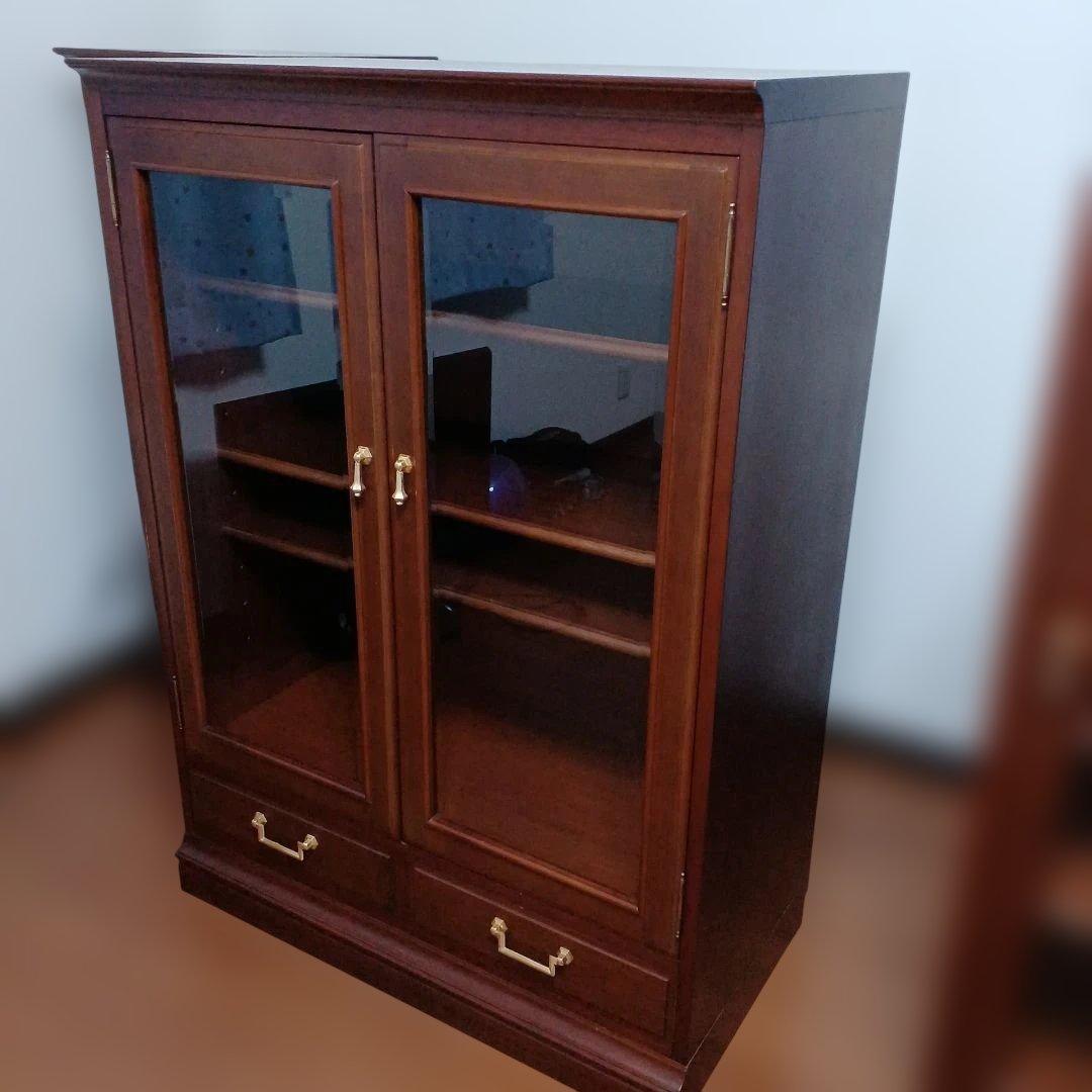 【マルニ】地中海ロイヤルシリーズ サイドボード キャビネット カップボード 飾棚