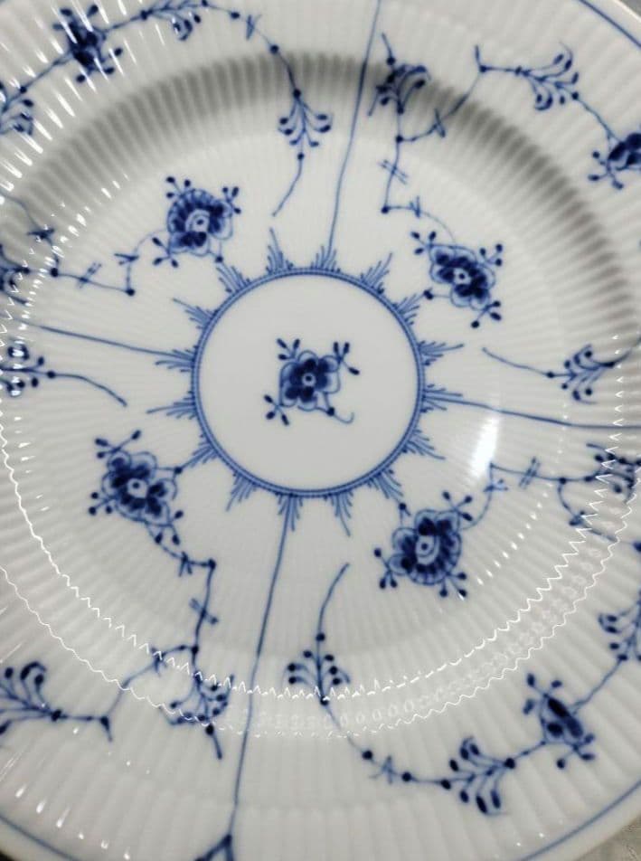 未使用近✨ロイヤルコペンハーゲン✨ブルーフルーテッド プレイン プレート大皿②