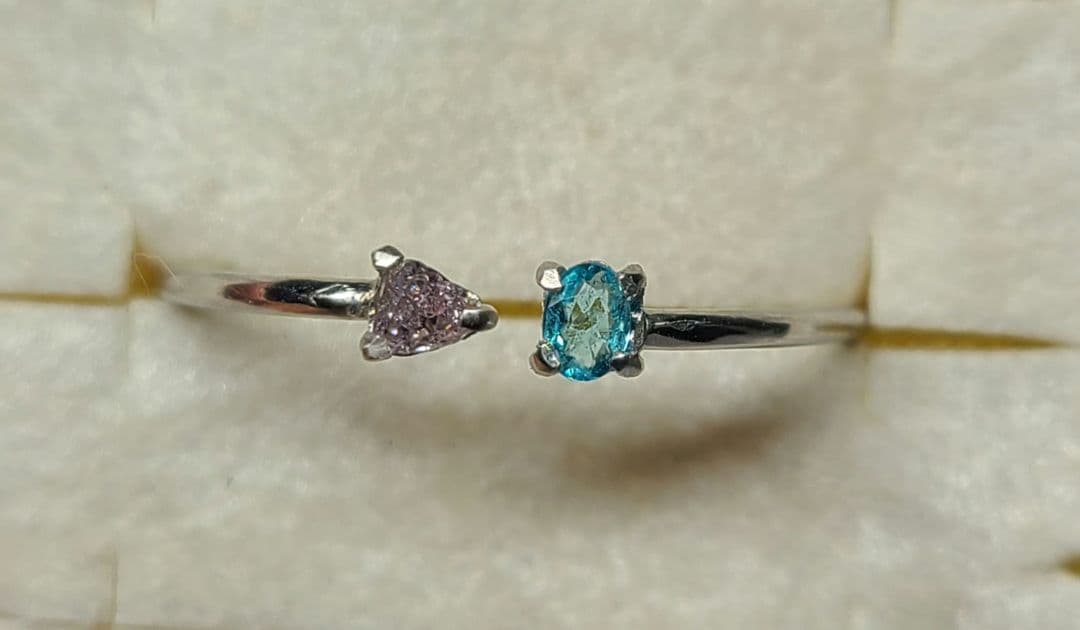 年内最後のお仕立て品の出品★バターリャパライバトルマリン&ピンクダイヤモンド★