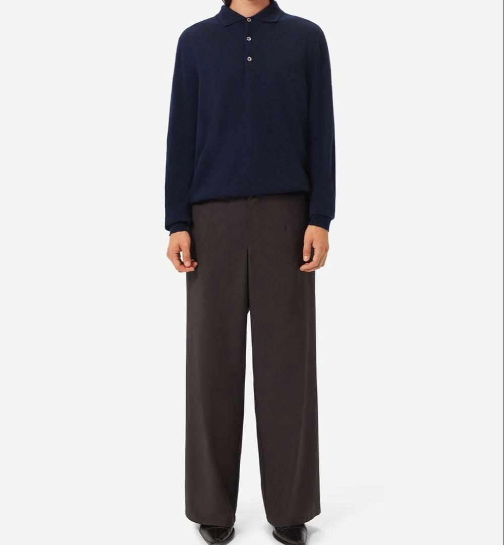 【GOBI】 カシミヤ100% ポロシャツ　ネイビー　サイズM タグ付き