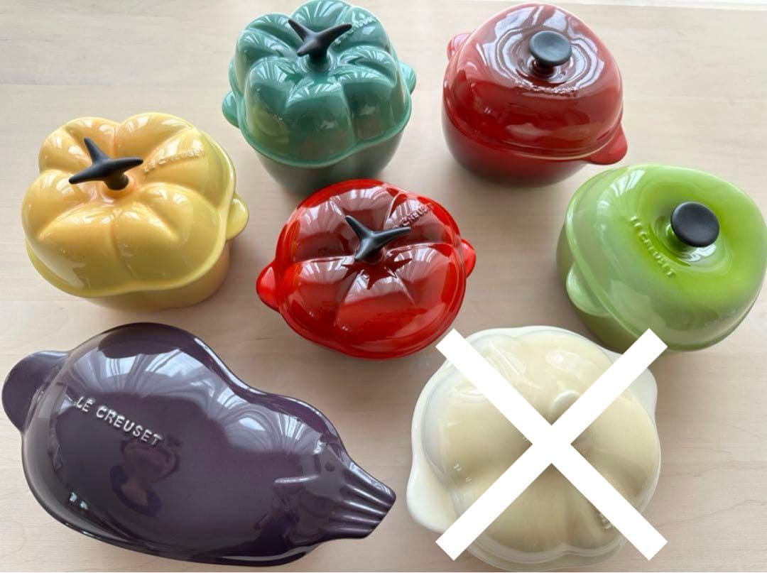 ル・クルーゼ　ベジタブルシリーズ　ミニココット　6点セット