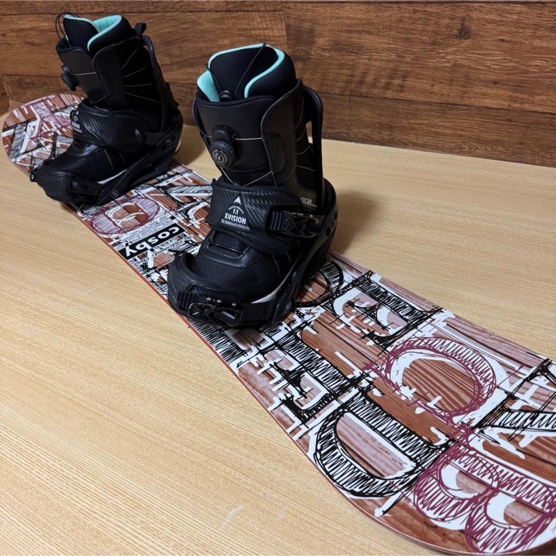 cosby レディース　スノーボード3点セット　初心者オススメ　146cm