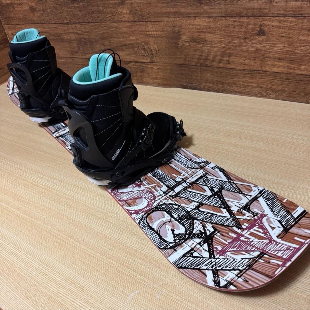 cosby レディース　スノーボード3点セット　初心者オススメ　146cm