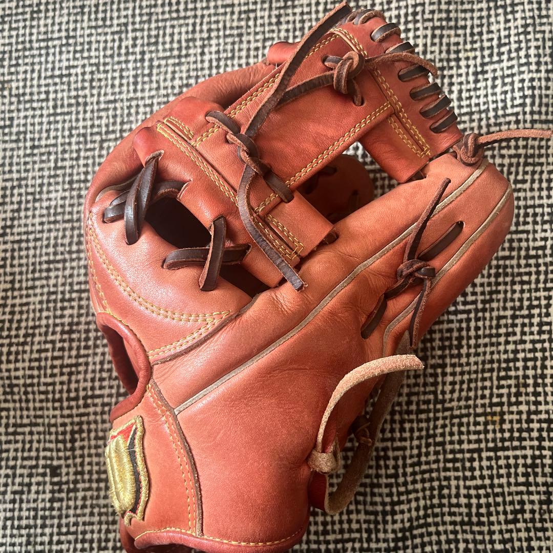 Wilson 硬式グローブ 小指2本 赤 内野手用 87型