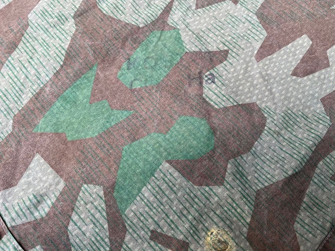 ②スイス軍幕×1 スプリンターカモ ツェルトバーン ミリタリー テント 実物