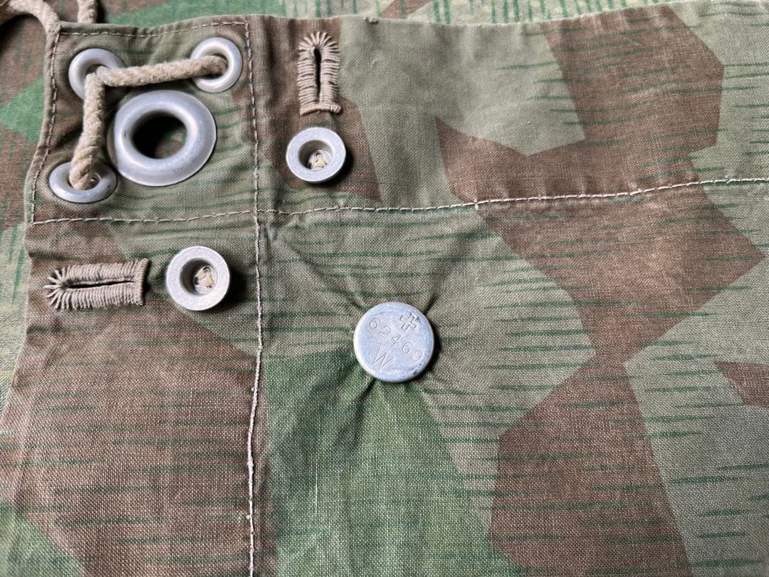 ②スイス軍幕×1 スプリンターカモ ツェルトバーン ミリタリー テント 実物