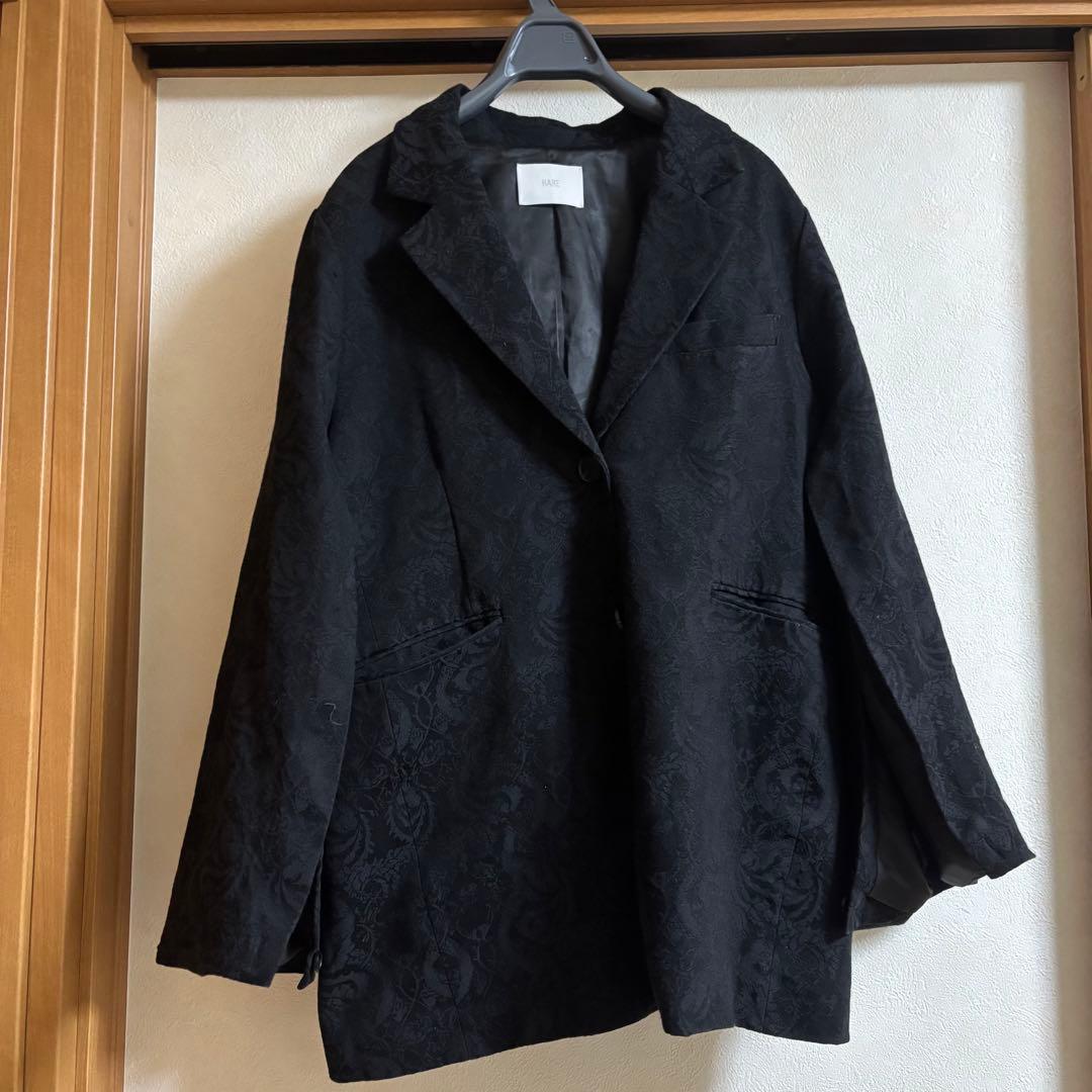 HARE ハレ ヴィンテージソデアキビッグテーラードジャケット ブラック