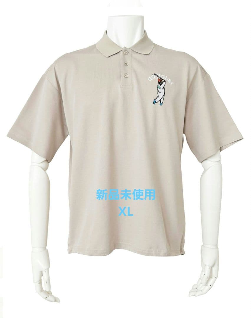 新品未使用　ゴルフィッカーズ　Cool & Wide Polo -Beige-