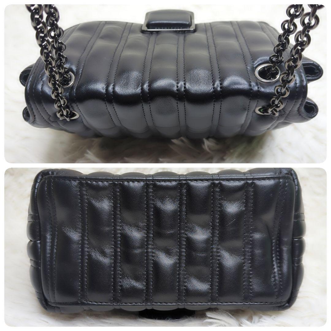 y*a様 美品✨ロンシャン ブリオッシュ ショルダー レザー 黒 キルティング