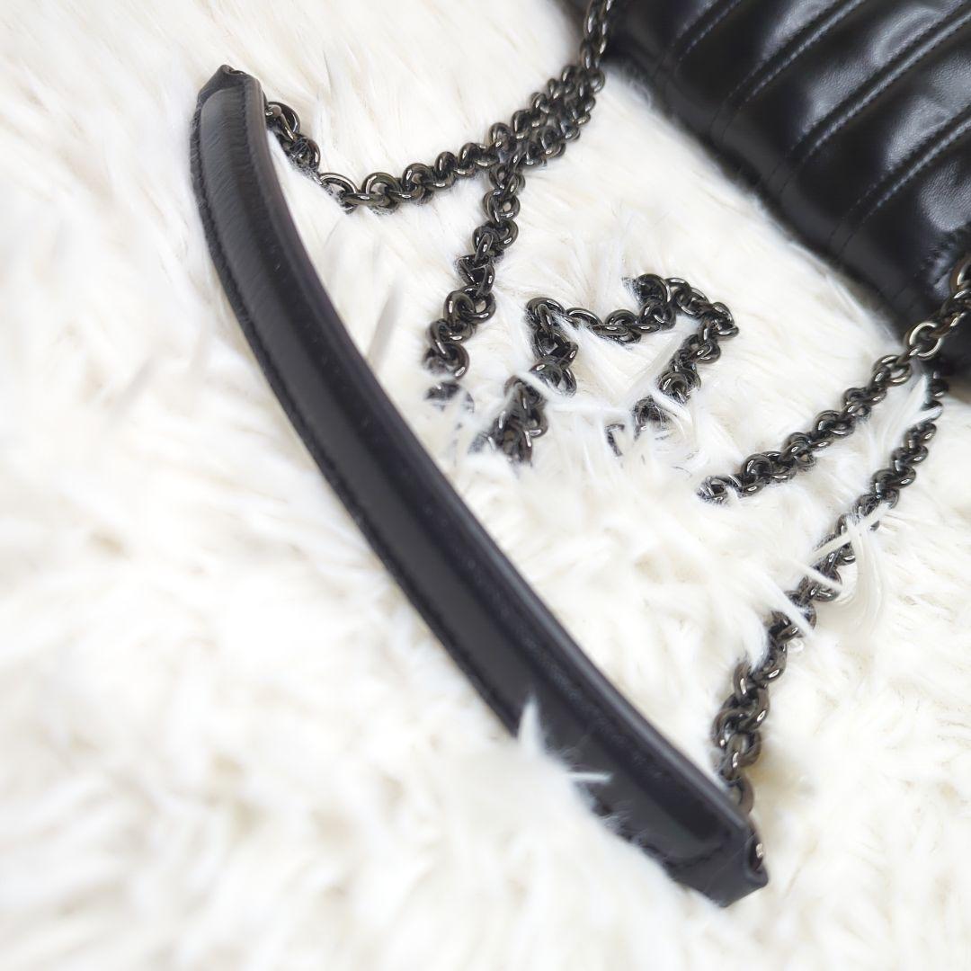 y*a様 美品✨ロンシャン ブリオッシュ ショルダー レザー 黒 キルティング