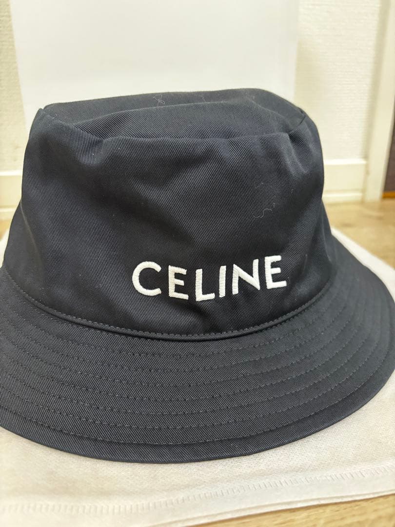 セリーヌ　ロゴバケットハット　XL