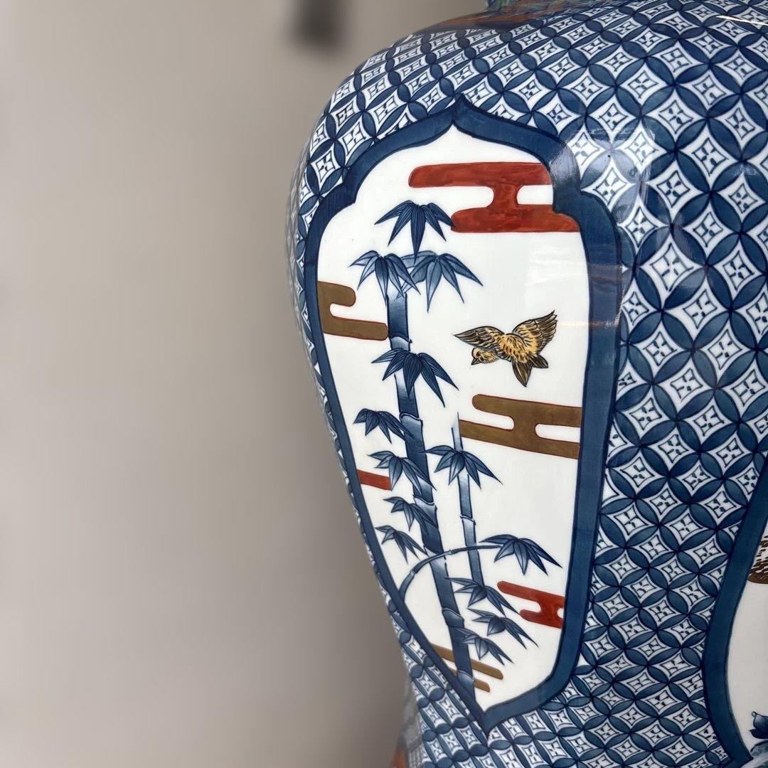 有田焼　吉右ヱ門窯　沈香壺　高さ約94cm 幅約43cm